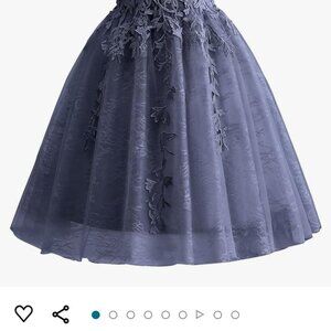 Lace tulle spaghetti strap dress